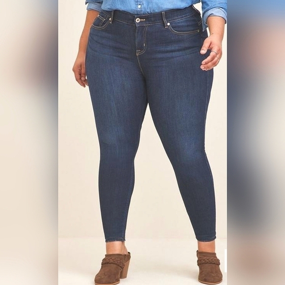 Torrid Premium Denim Ultra Skinny Jeans in Verona Blue Women's Size 26R - Picture 2 of 13